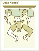 10 опасных поз спящего ребёнка