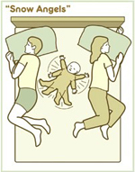 10 опасных поз спящего ребёнка
